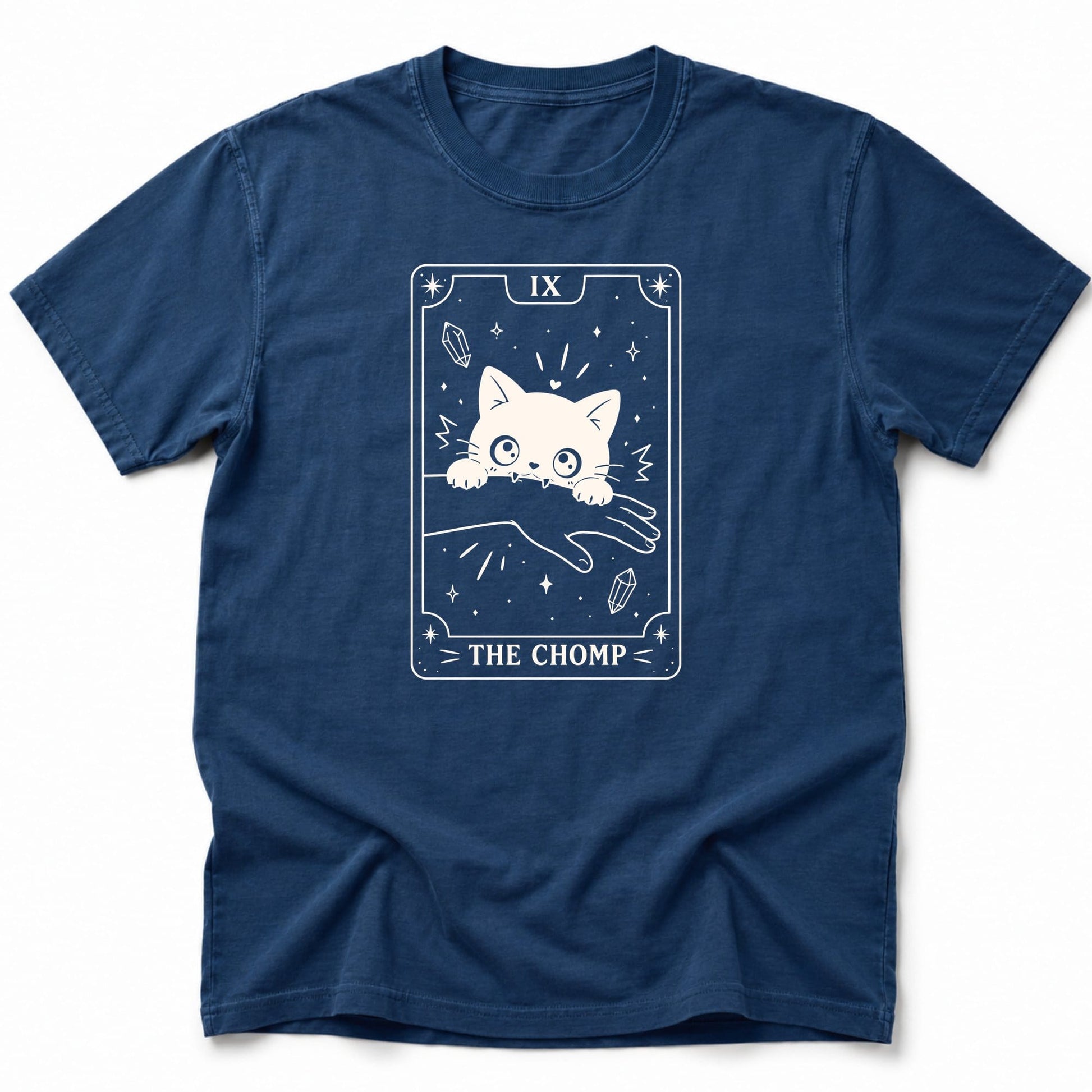 The Chomp Card T-Shirt Navy / S 29414630273391156977 T-Shirt