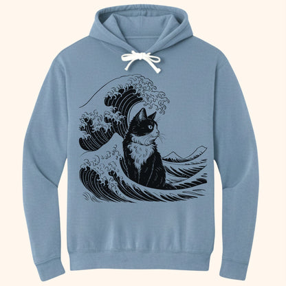 The Great Cat Wave Hoodie Blue Jean / S 24475134503295273214 Hoodie