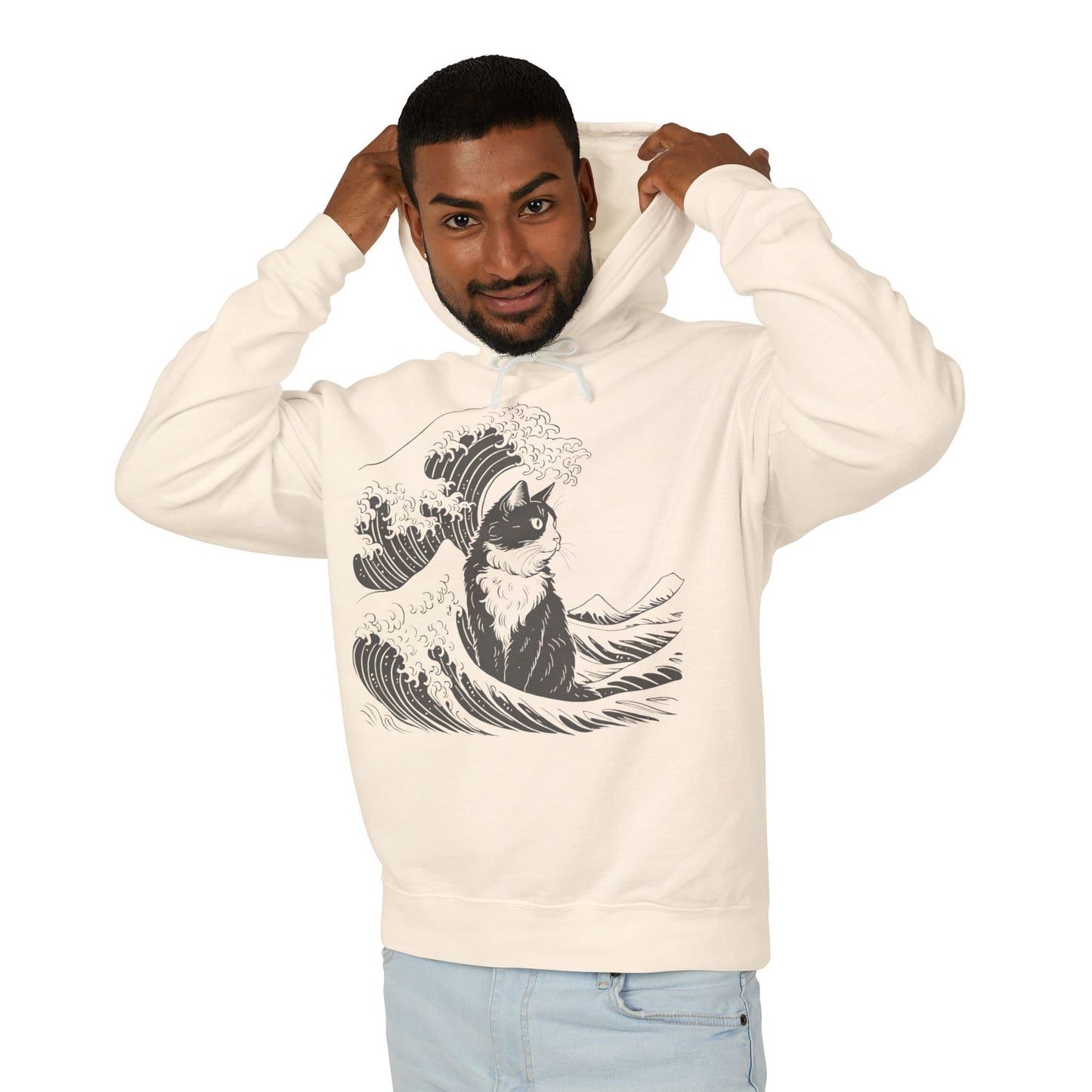 The Great Cat Wave Hoodie Hoodie