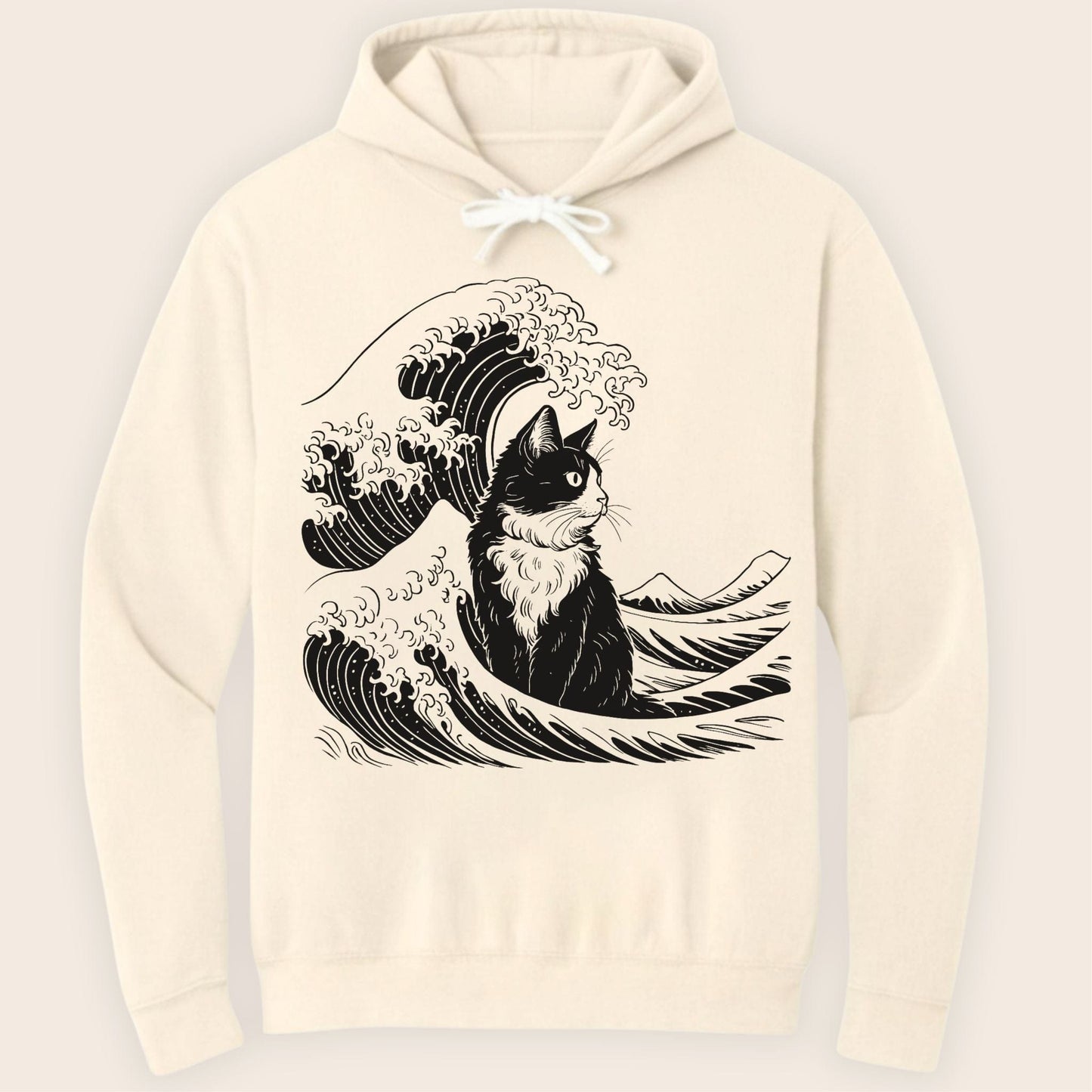 The Great Cat Wave Hoodie Ivory / S 12921889154739480886 Hoodie