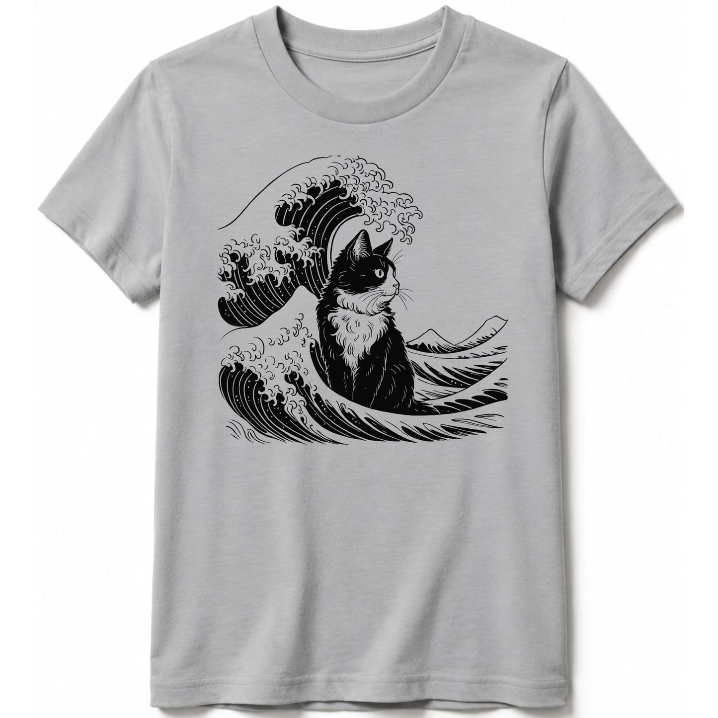 The Great Cat Wave Kids Tee Athletic Heather / S 31072578474923520246 Kids clothes