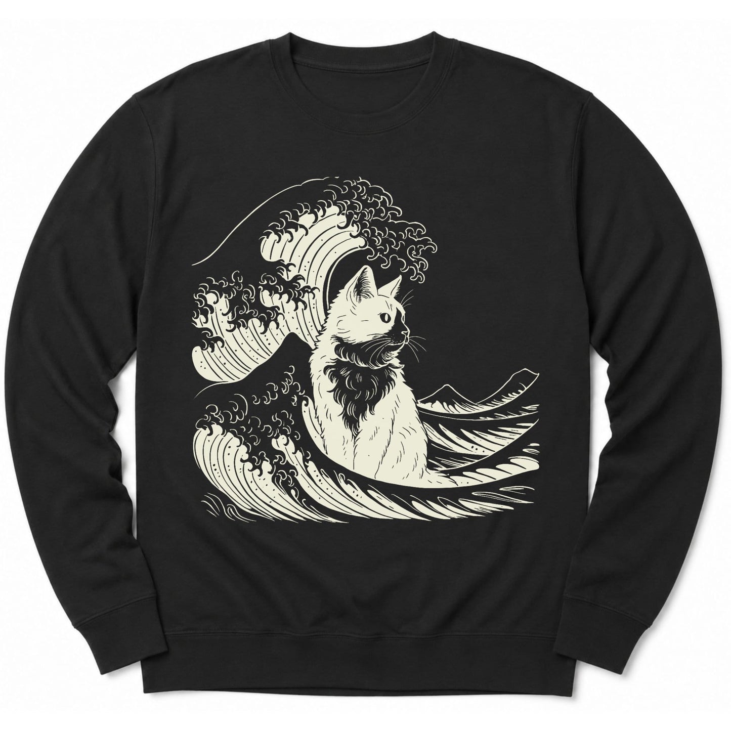 The Great Cat Wave Sweatshirt Black / S 21337454387939720451 Sweatshirt