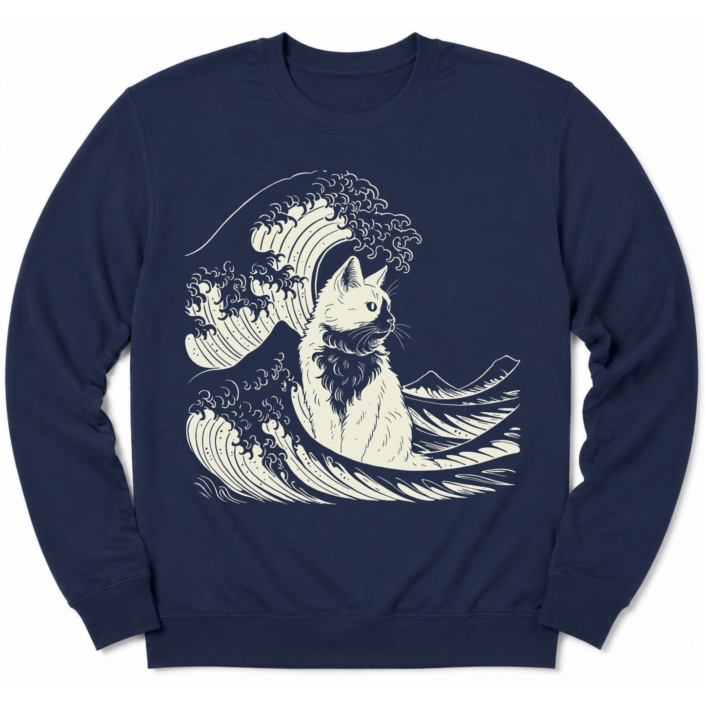 The Great Cat Wave Sweatshirt Navy / S 26924696459531772468 Sweatshirt
