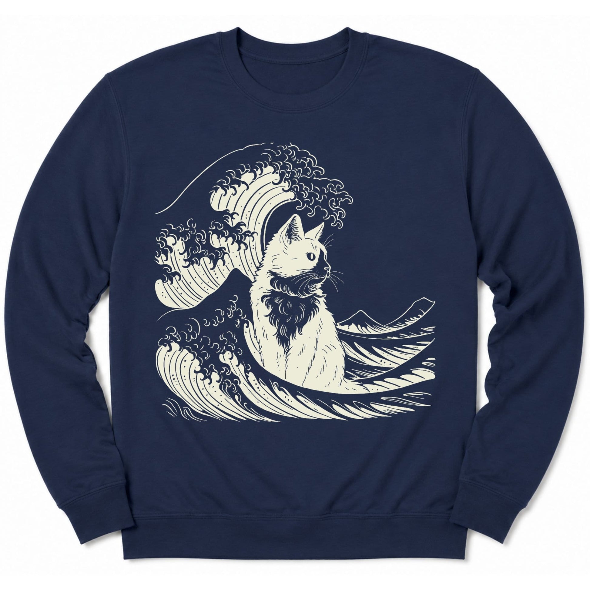 The Great Cat Wave Sweatshirt Navy / S 26924696459531772468 Sweatshirt