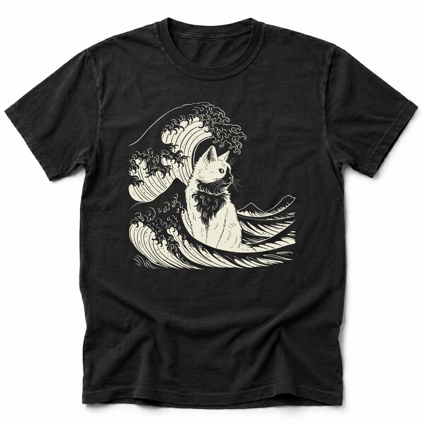 The Great Cat Wave T-Shirt Black / S 48454799796209986324 T-Shirt
