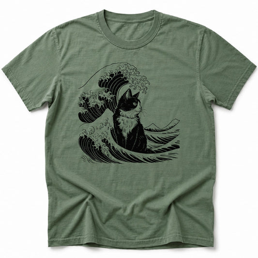 The Great Cat Wave T-Shirt Moss / S 13546644540524309741 T-Shirt