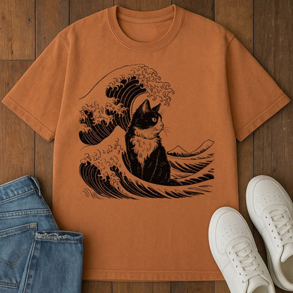 The Great Cat Wave T-Shirt  – Softest Cat Tee on Earth Yam / S 10127074695874853265 T-Shirt