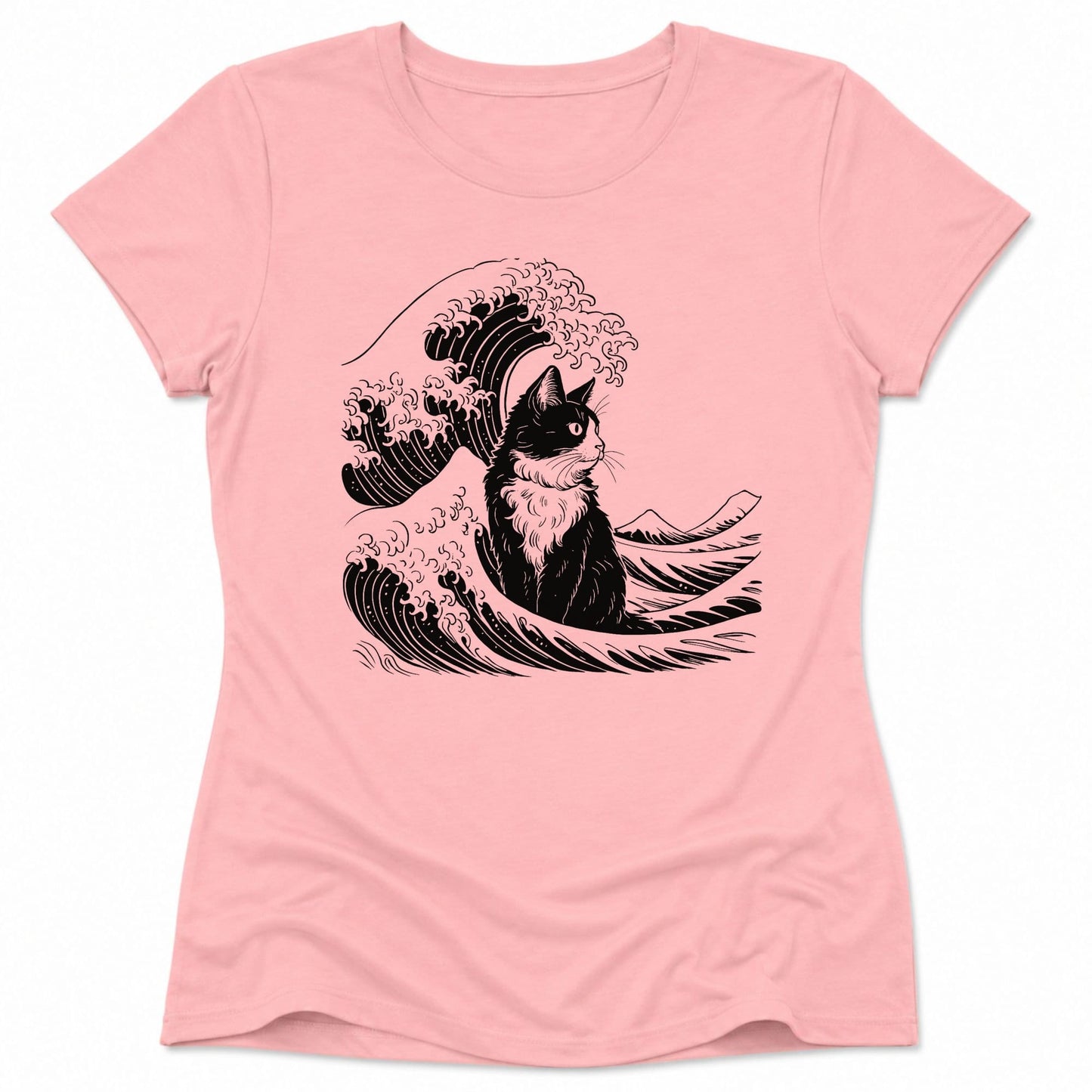 The Great Cat Wave Womens Tee Pink / S 61010374293967220104 T-Shirt