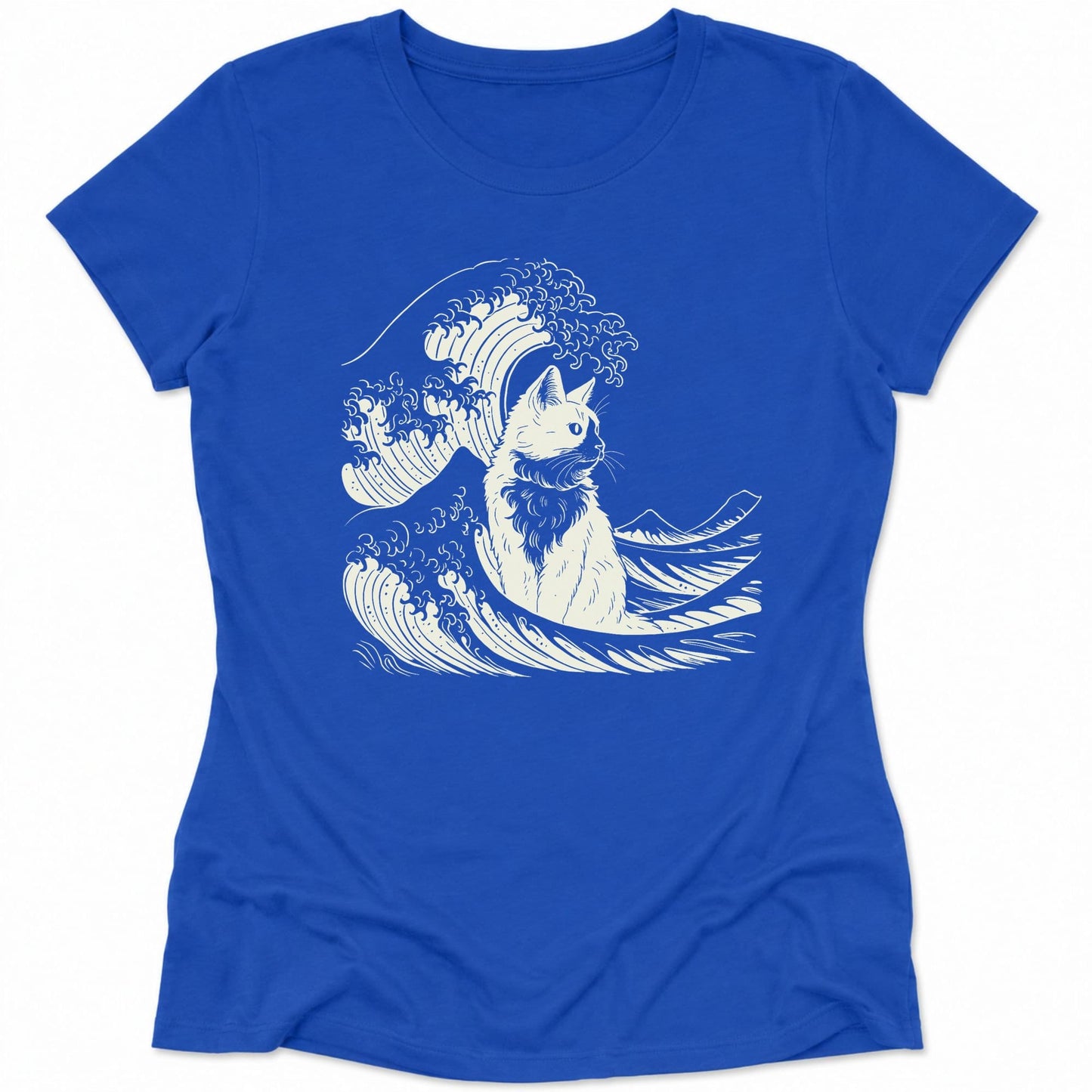 The Great Cat Wave Womens Tee True Royal / S 16033868864858687661 T-Shirt