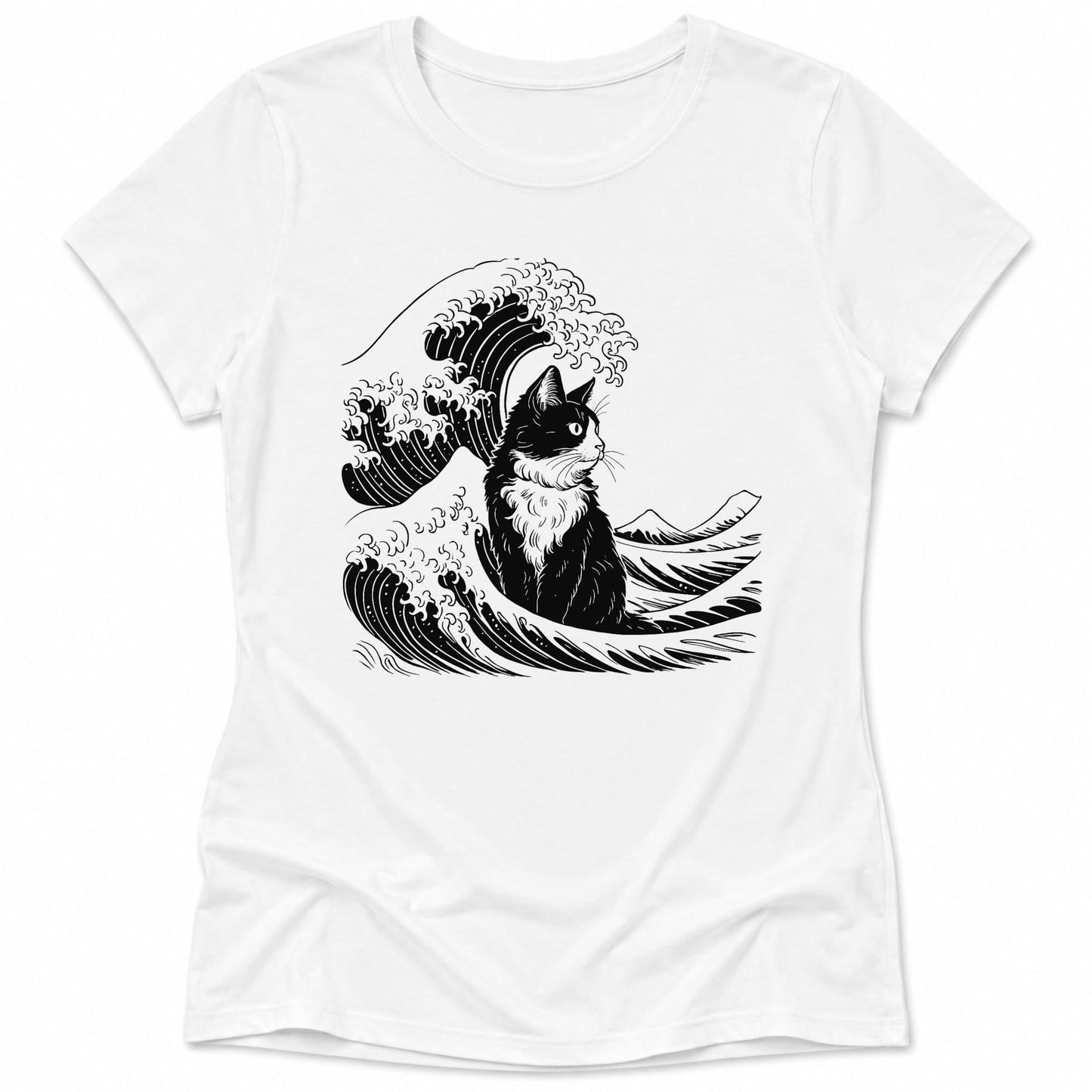 The Great Cat Wave Womens Tee White / S 77902397321003812391 T-Shirt
