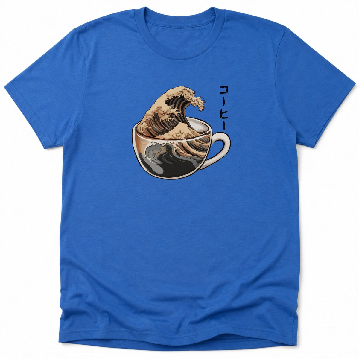 The Great Wave Of Coffee Everyday Softstyle Tee Heather Royal / S 29525691063635285195 T-Shirt
