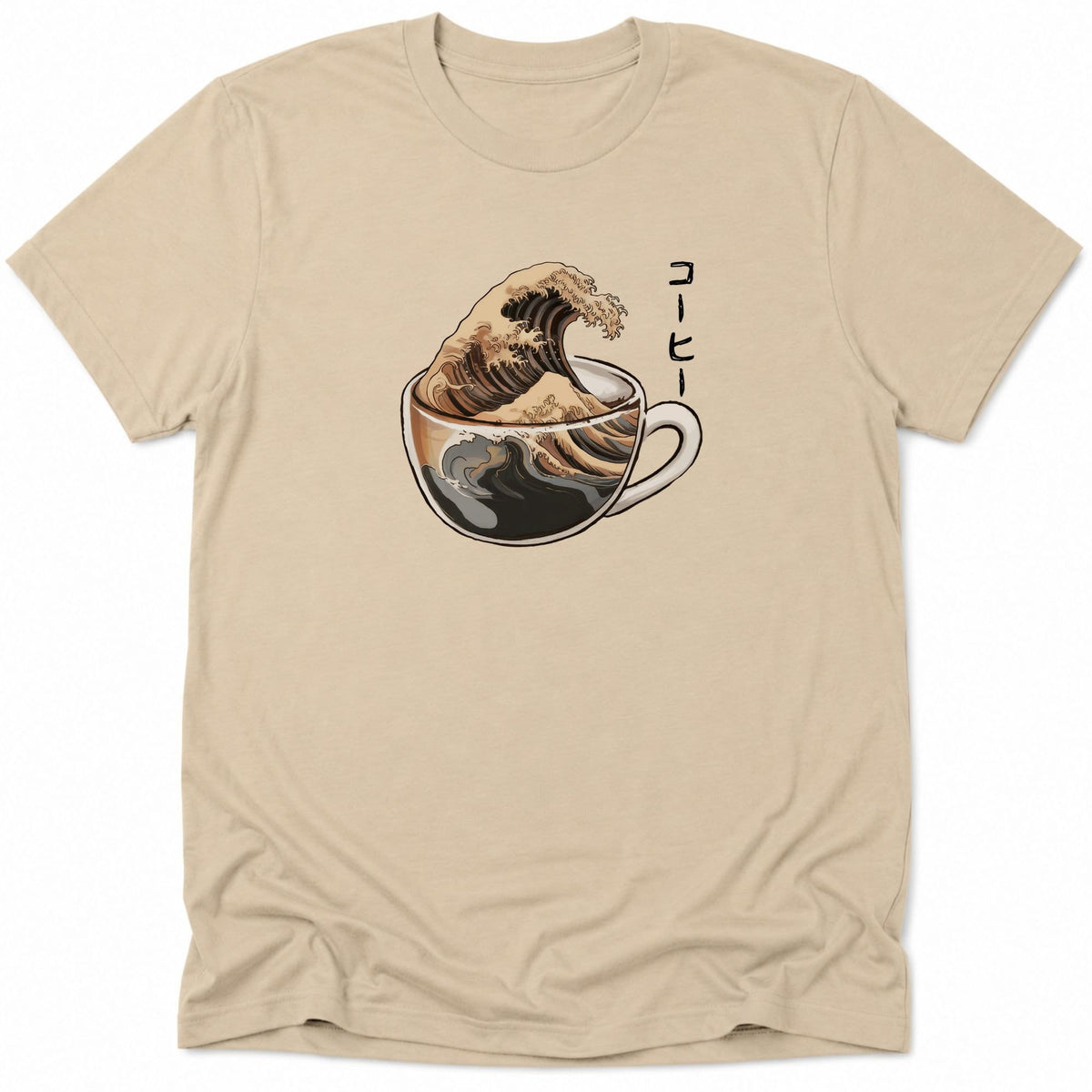 The Great Wave Of Coffee Everyday Softstyle Tee Sand / S 18063151703827055521 T-Shirt