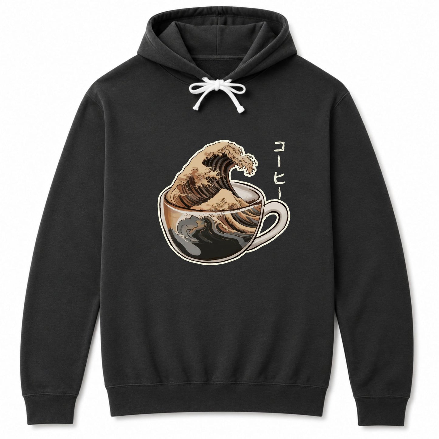 The Great Wave Of Coffee Hoodie S / Black 51262944257115791475 Hoodie