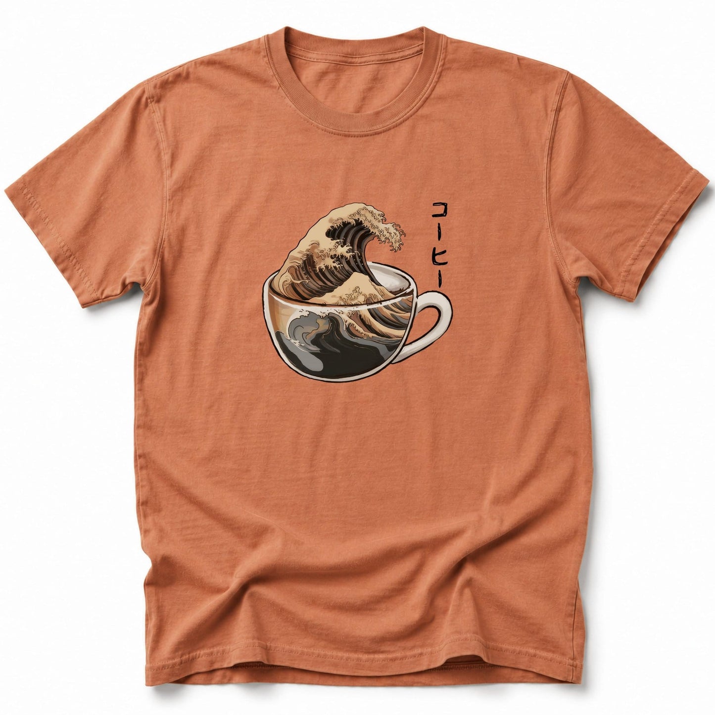 The Great Wave Of Coffee T-Shirt Yam / S 32805228177194664338 T-Shirt