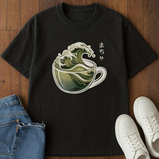 The Great Wave Of Macha T-Shirt Black / S 10932796537456794078 T-Shirt