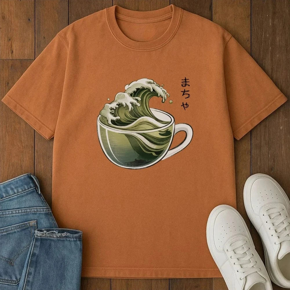 The Great Wave Of Macha T-Shirt Yam / S 22758284103904947711 T-Shirt