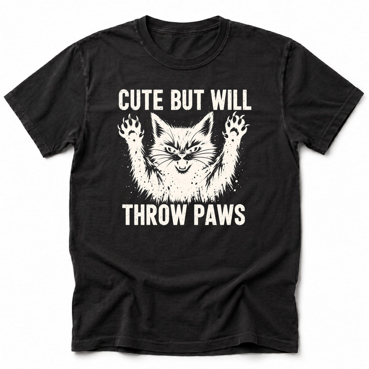 Throw Paws T-Shirt Black / S 63230933667820111425 T-Shirt