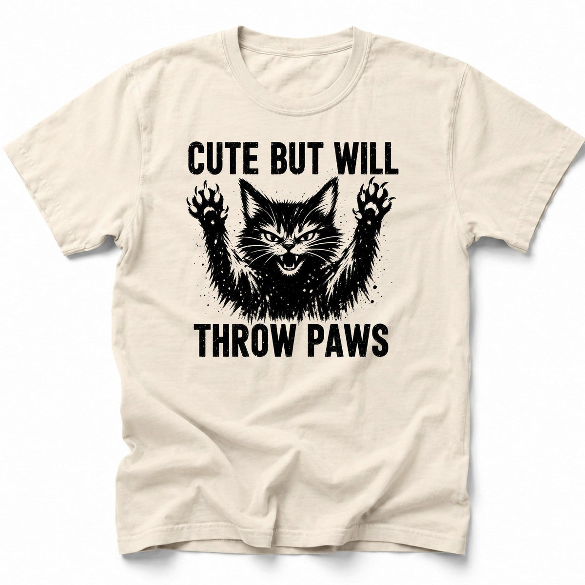 Throw Paws T-Shirt Ivory / S 35729582564600554069 T-Shirt