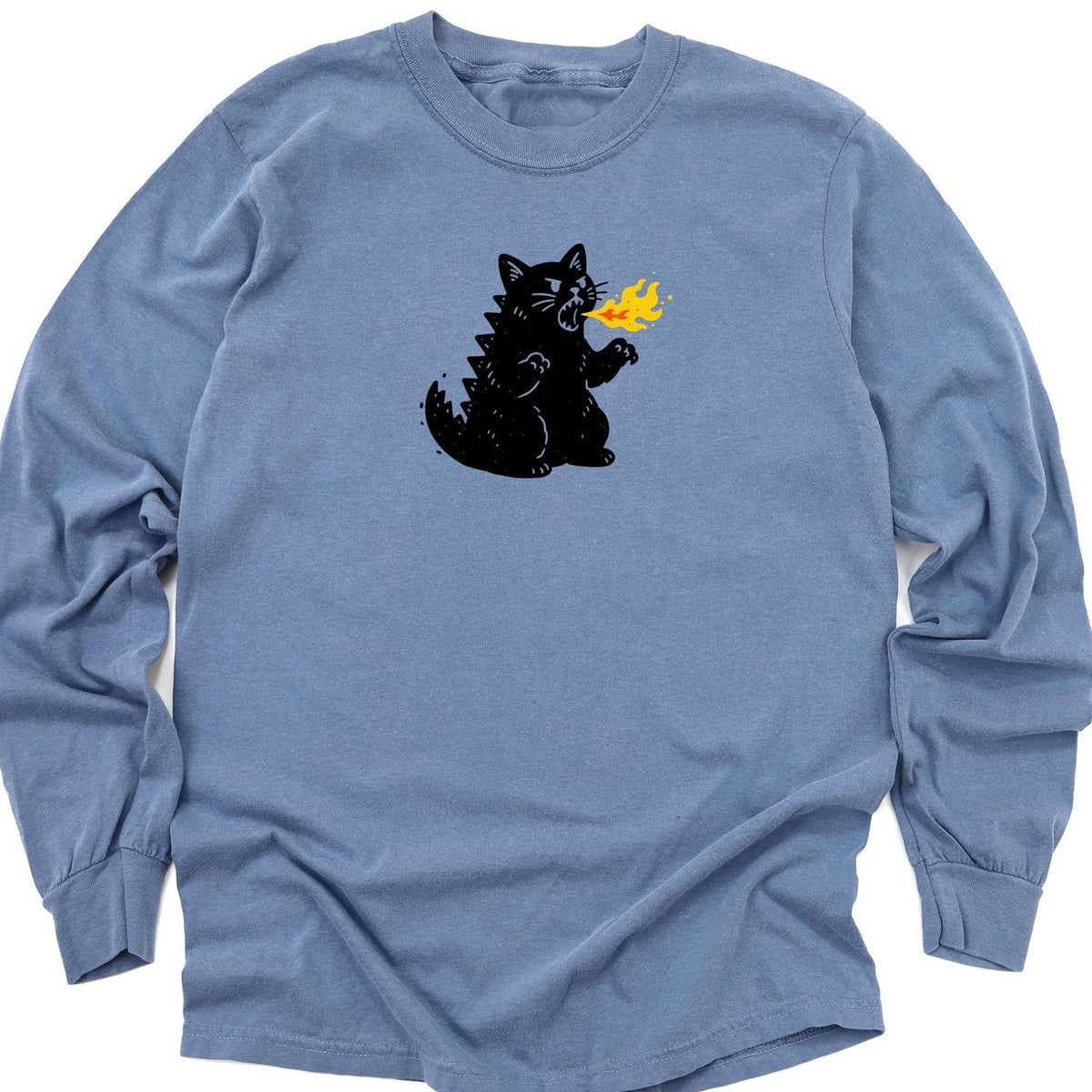 Tiny Kaiju Energy Long Sleeve Blue Jean / M 61896329282711572299 Long-sleeve
