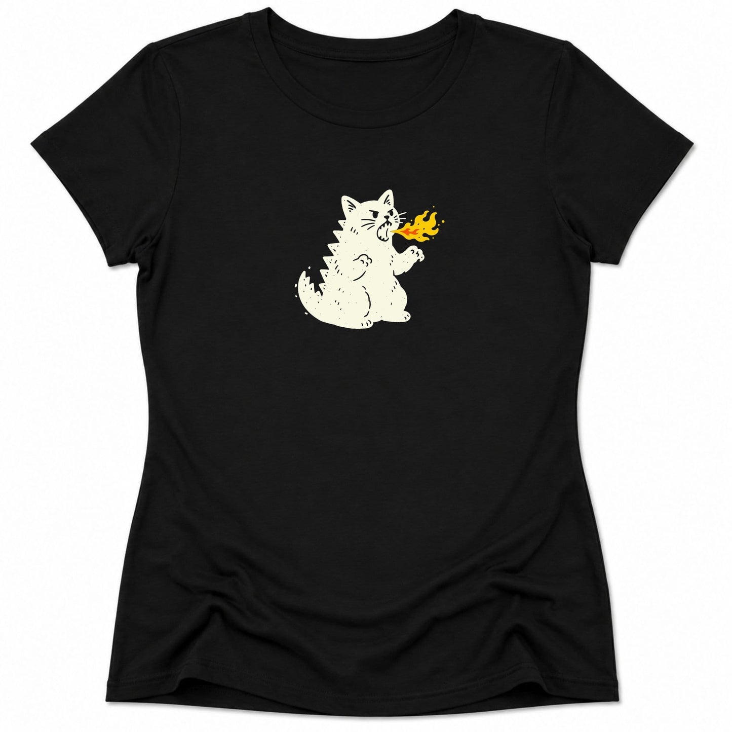 Tiny Kaiju Energy Womens Tee S / Black 22075144512726516235 T-Shirt