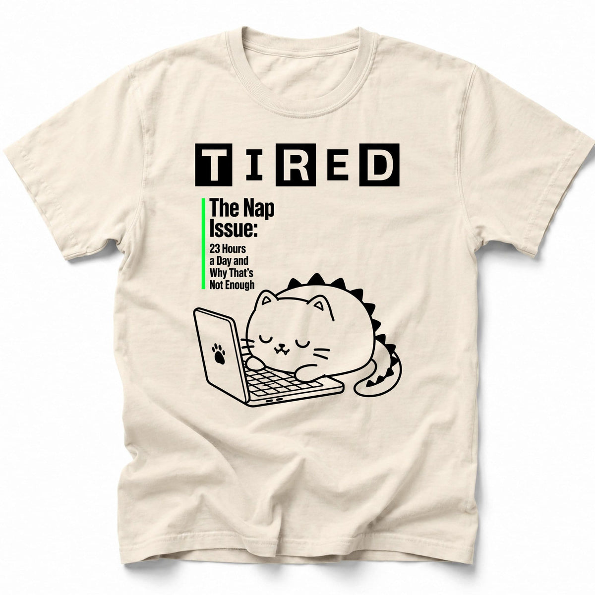 TIRED T-Shirt Ivory / S 32632631390213943437 T-Shirt