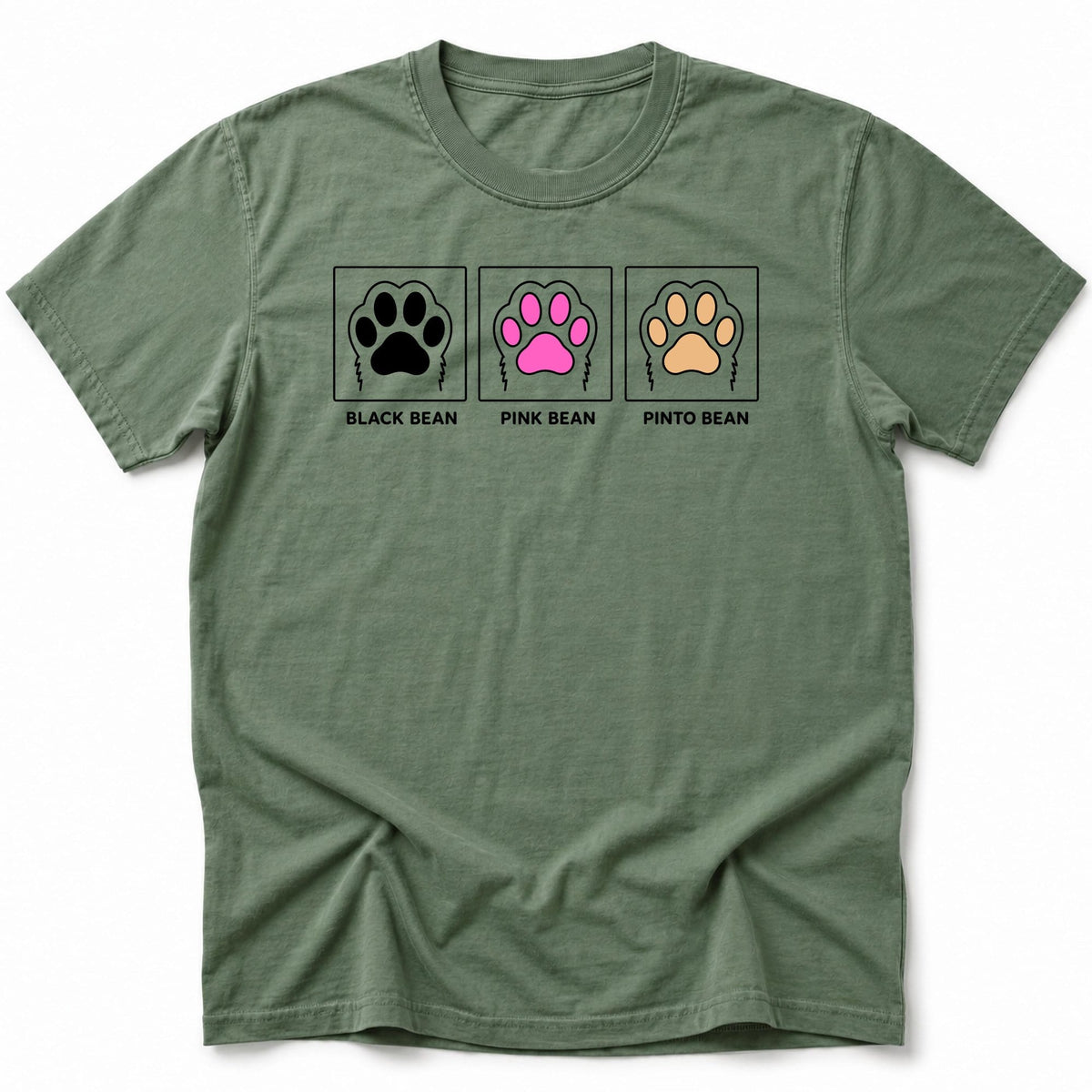 Toe Beans T-Shirt Moss / S 26422676160896350984 T-Shirt