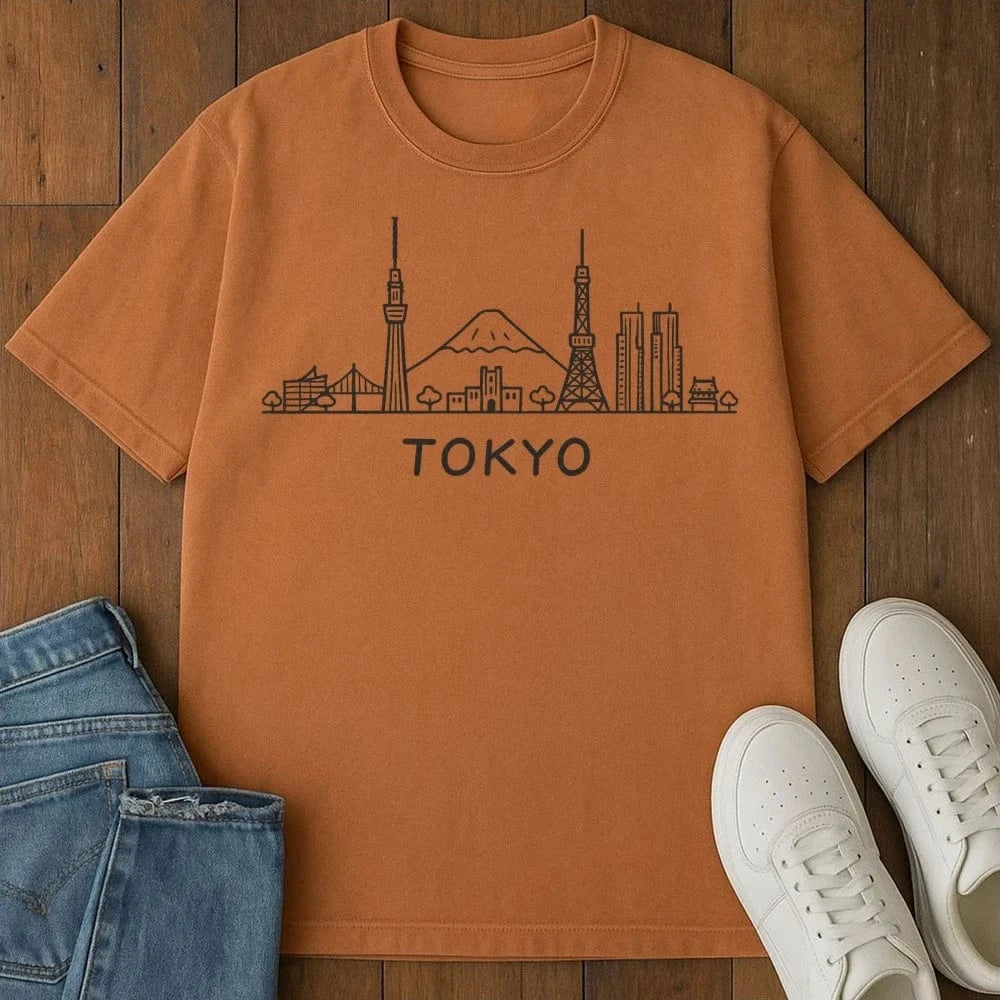Tokyo Skyline T-Shirt Yam / S 31683320363507113770 T-Shirt