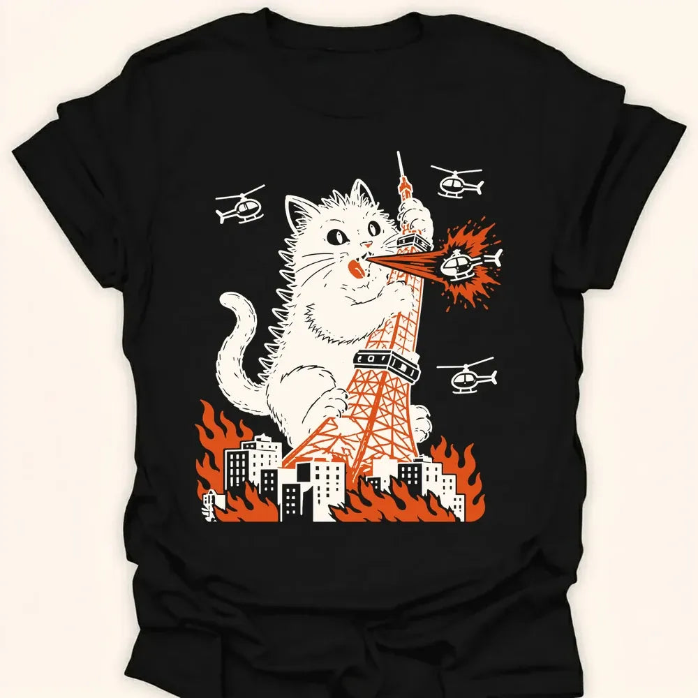 Tokyo Tower Hazard Everyday Softstyle Tee Black / S 30287555345567830420 T-Shirt