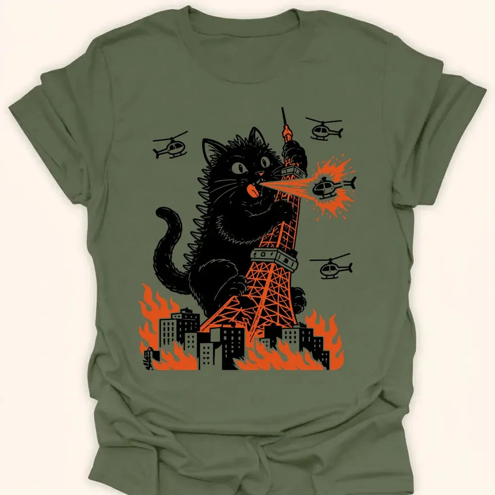 Tokyo Tower Hazard Everyday Softstyle Tee Military Green / S 73841562783532509271 T-Shirt