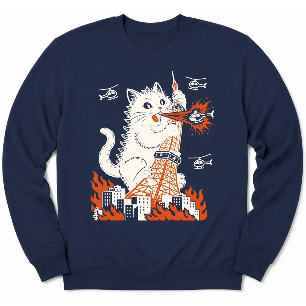 Tokyo Tower Hazard Sweatshirt Navy / S 79001993046703581954 Sweatshirt