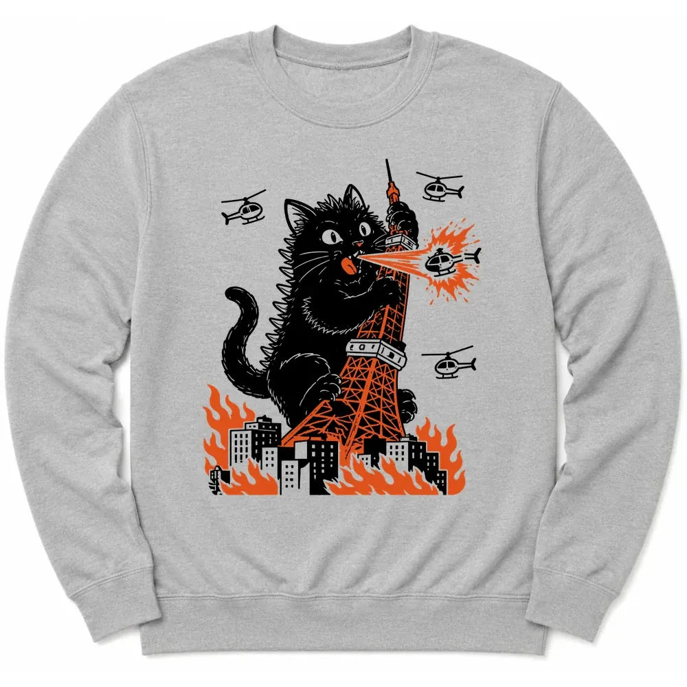 Tokyo Tower Hazard Sweatshirt Sport Grey / S 19440236193299027050 Sweatshirt