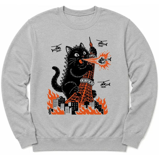 Tokyo Tower Hazard Sweatshirt Sport Grey / S 19440236193299027050 Sweatshirt