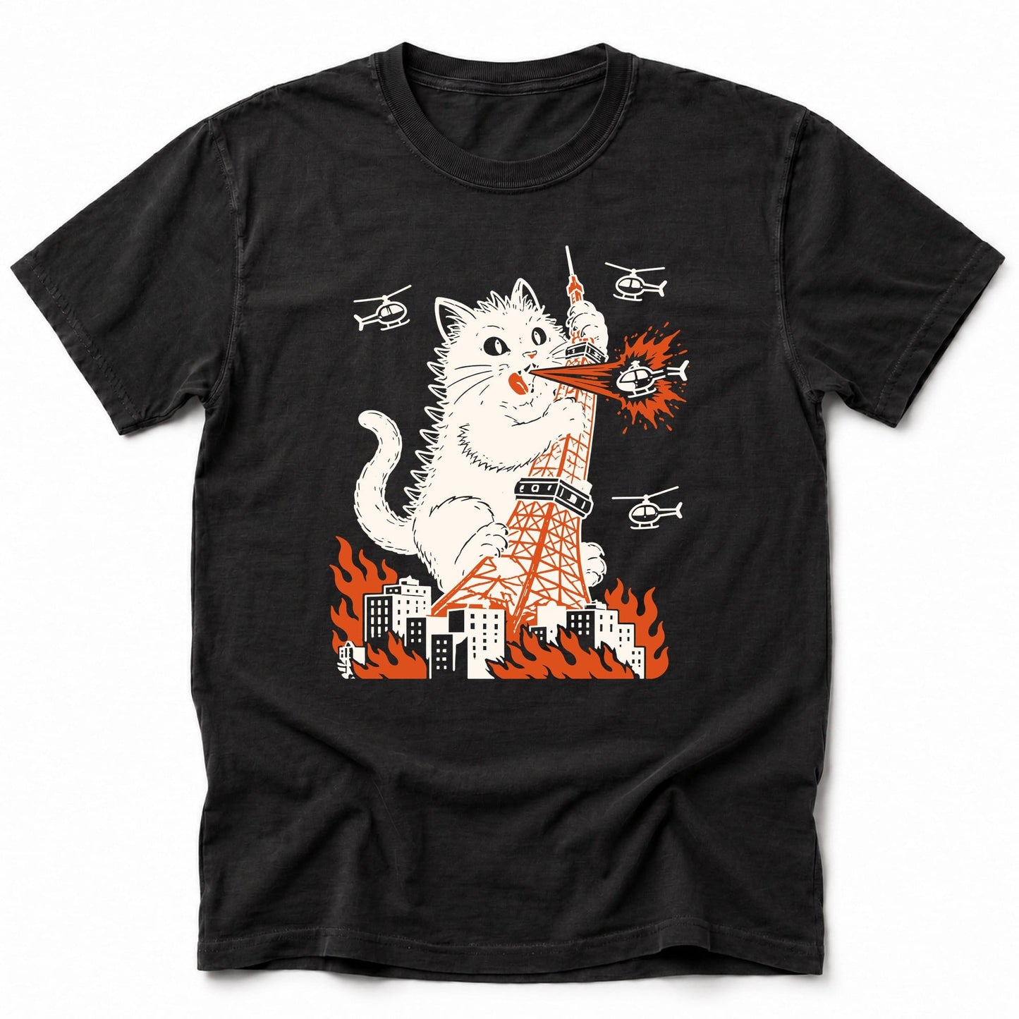 Tokyo Tower Hazard T-Shirt Black / S 13555787780909451612 T-Shirt