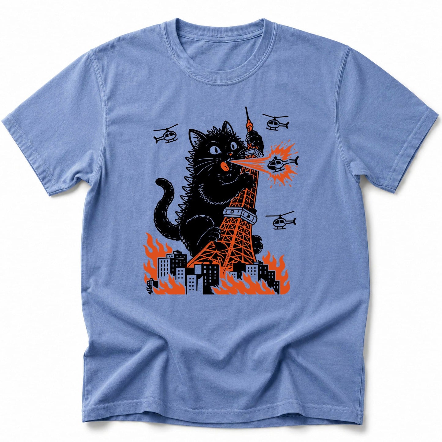 Tokyo Tower Hazard T-Shirt Blue Jean / S 14050764002300873614 T-Shirt