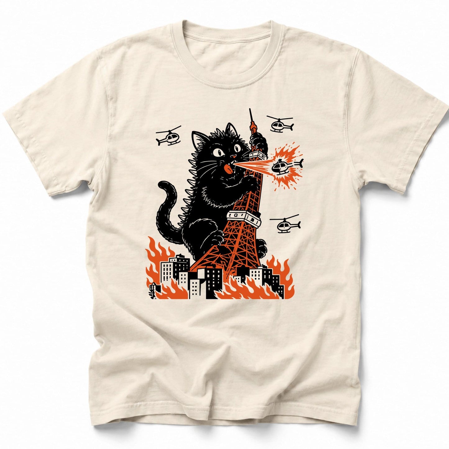 Tokyo Tower Hazard T-Shirt Ivory / S 28332369519628618057 T-Shirt