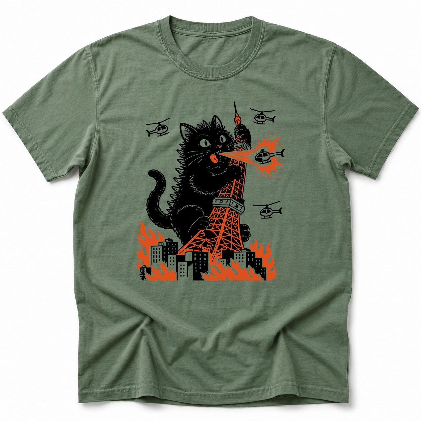 Tokyo Tower Hazard T-Shirt Moss / S 17258134635442234796 T-Shirt