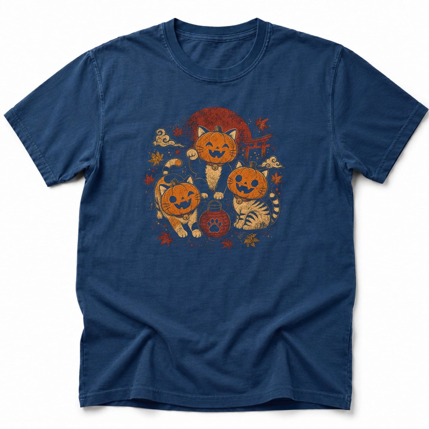 Tori Nekos T-Shirt Navy / S 25172262890614109831 T-Shirt