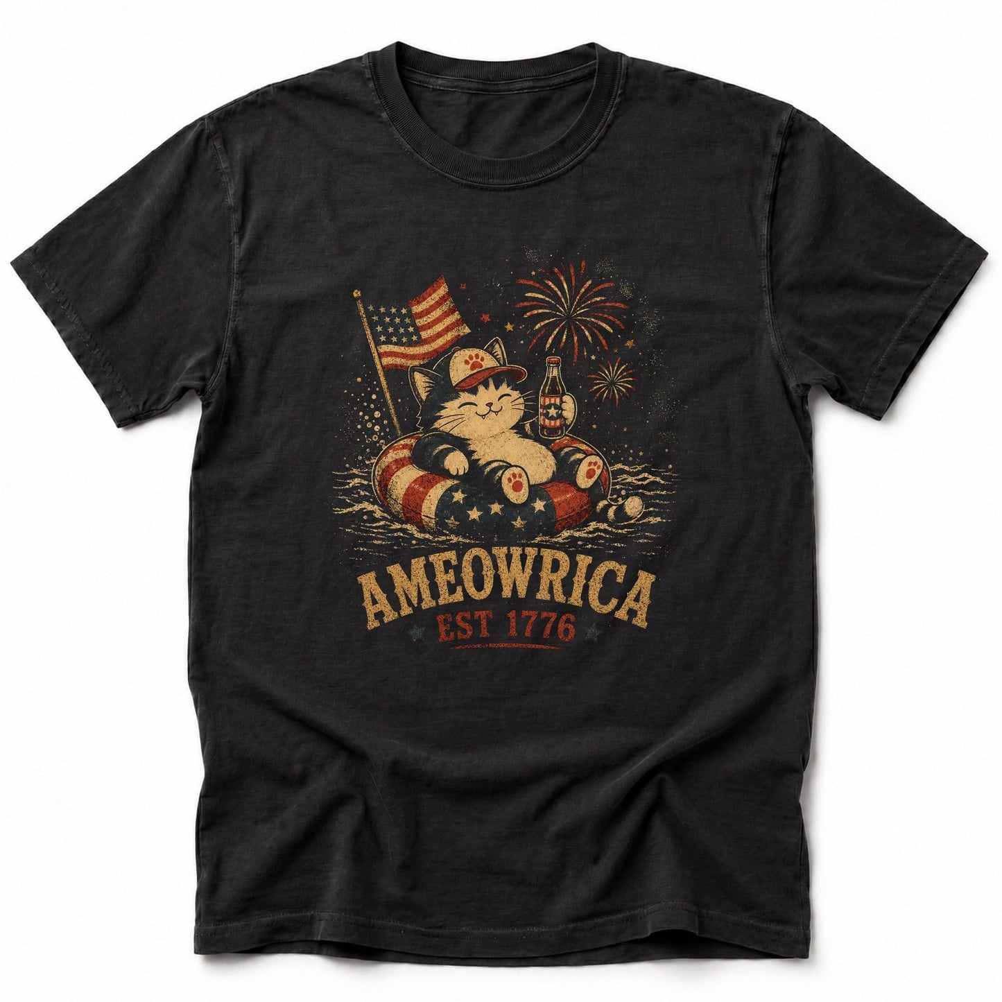 Tubing 1776 T-Shirt Black / S 15264923731515851551 T-Shirt