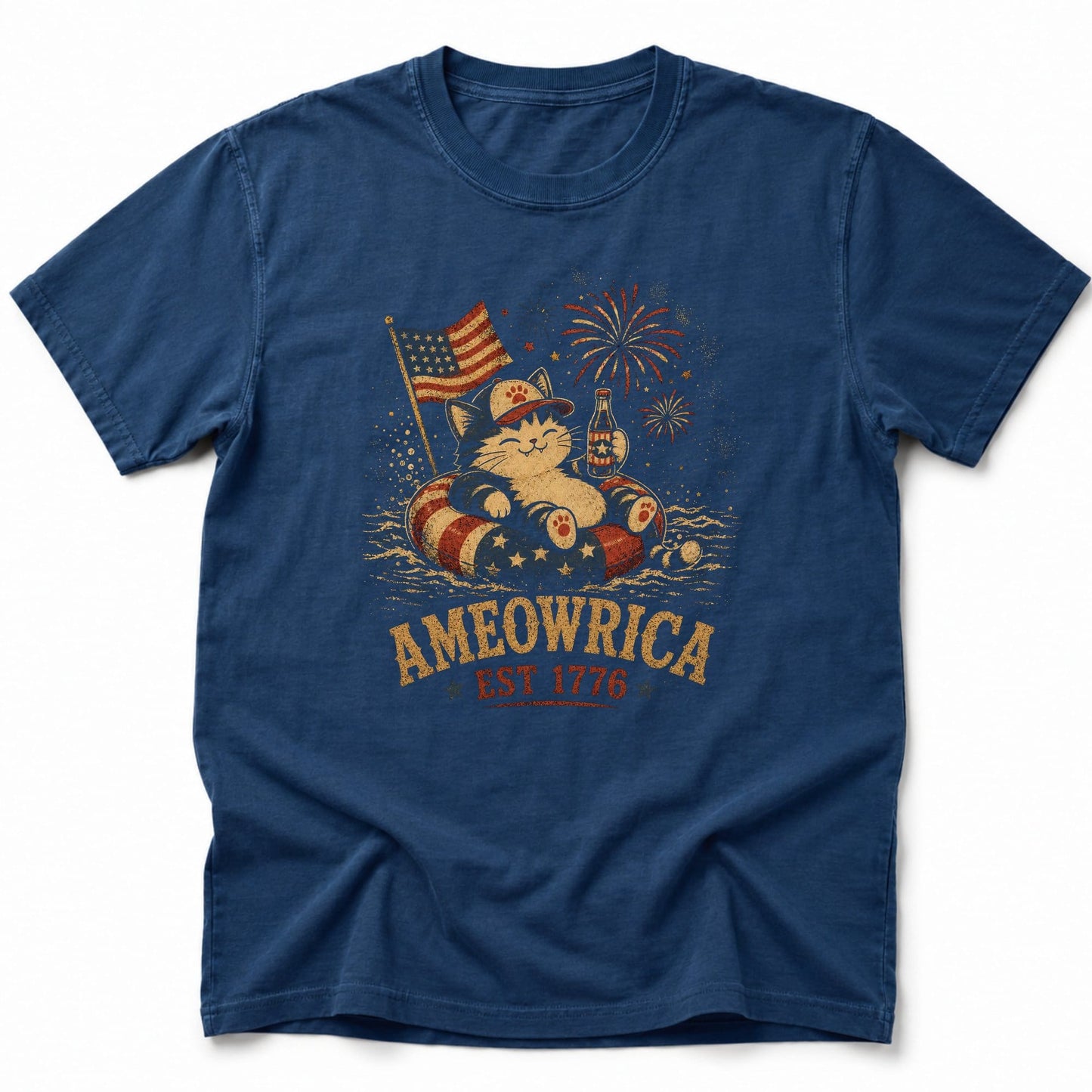 Tubing 1776 T-Shirt Navy / S 10863036614105829576 T-Shirt