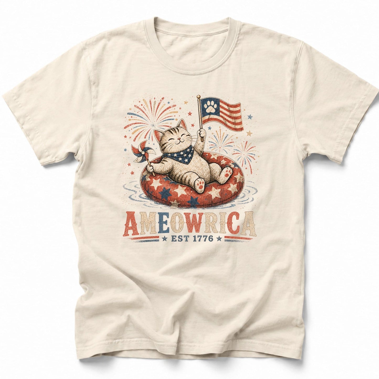 Tubing Ameowrica T-Shirt Ivory / S 25055944127928975649 T-Shirt