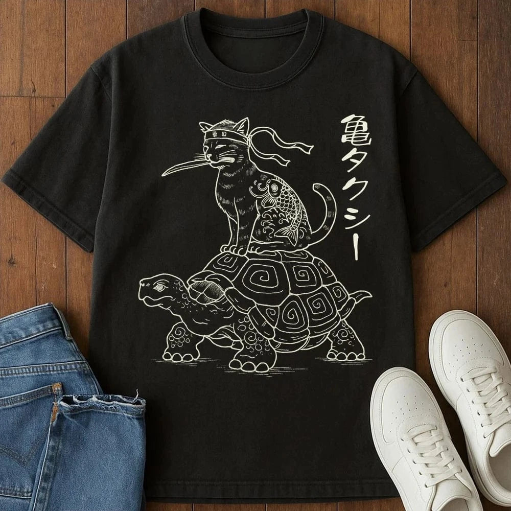 Turtle Taxi T-Shirt Black / S 29538056536214685527 T-Shirt