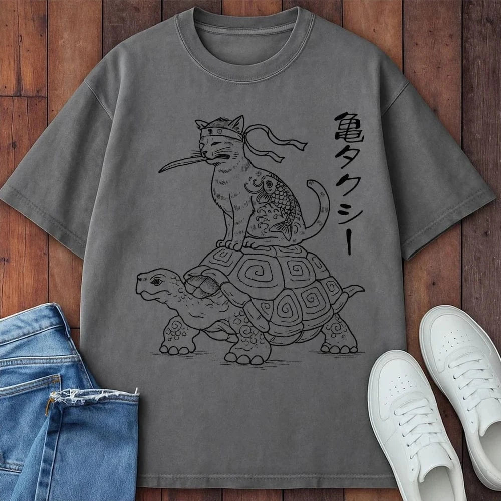 Turtle Taxi T-Shirt Grey / S 23379219445894812941 T-Shirt