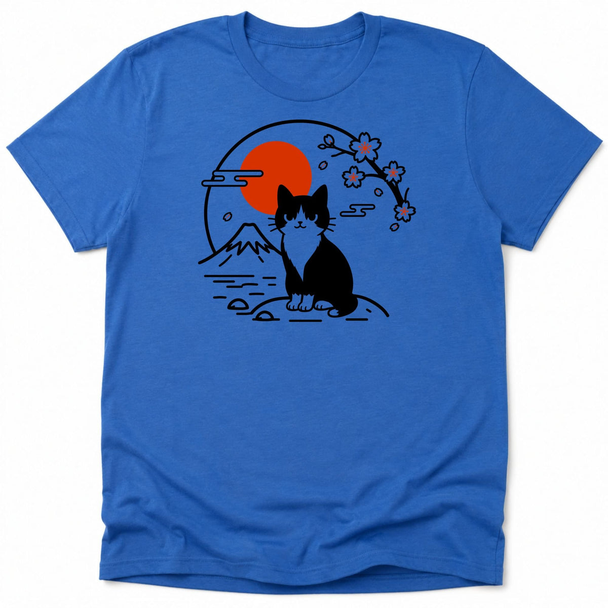 Tux Cat Everyday Softstyle Tee Heather Royal / S 13287799151393321729 T-Shirt
