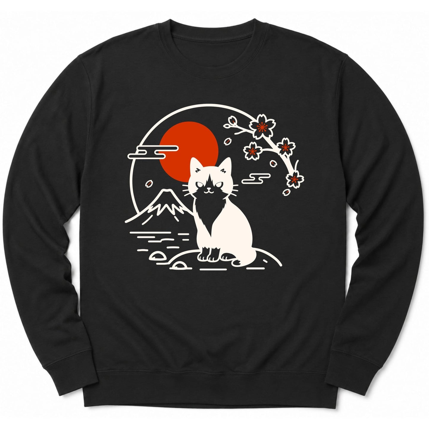 Tux Cat Sweatshirt S / Black 13122236923985550760 Sweatshirt