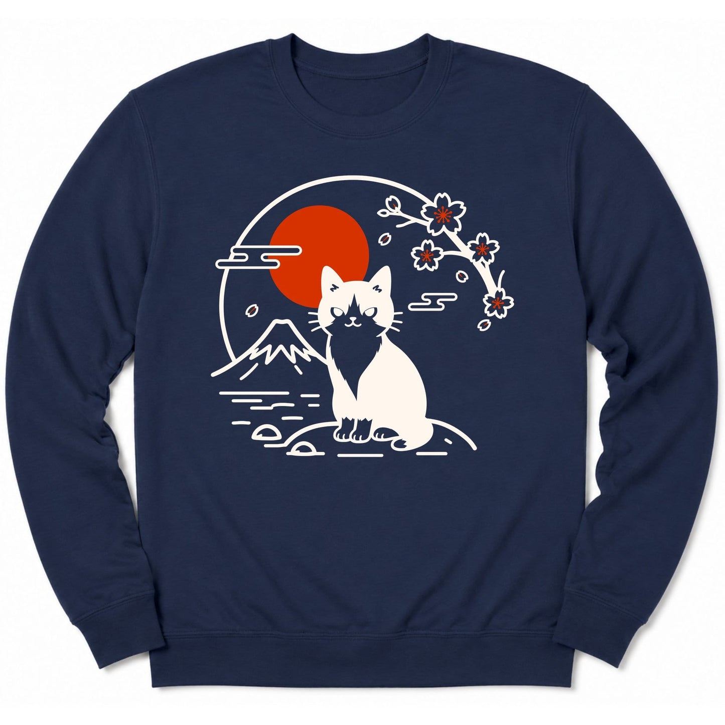 Tux Cat Sweatshirt S / Navy 39719064339642086918 Sweatshirt