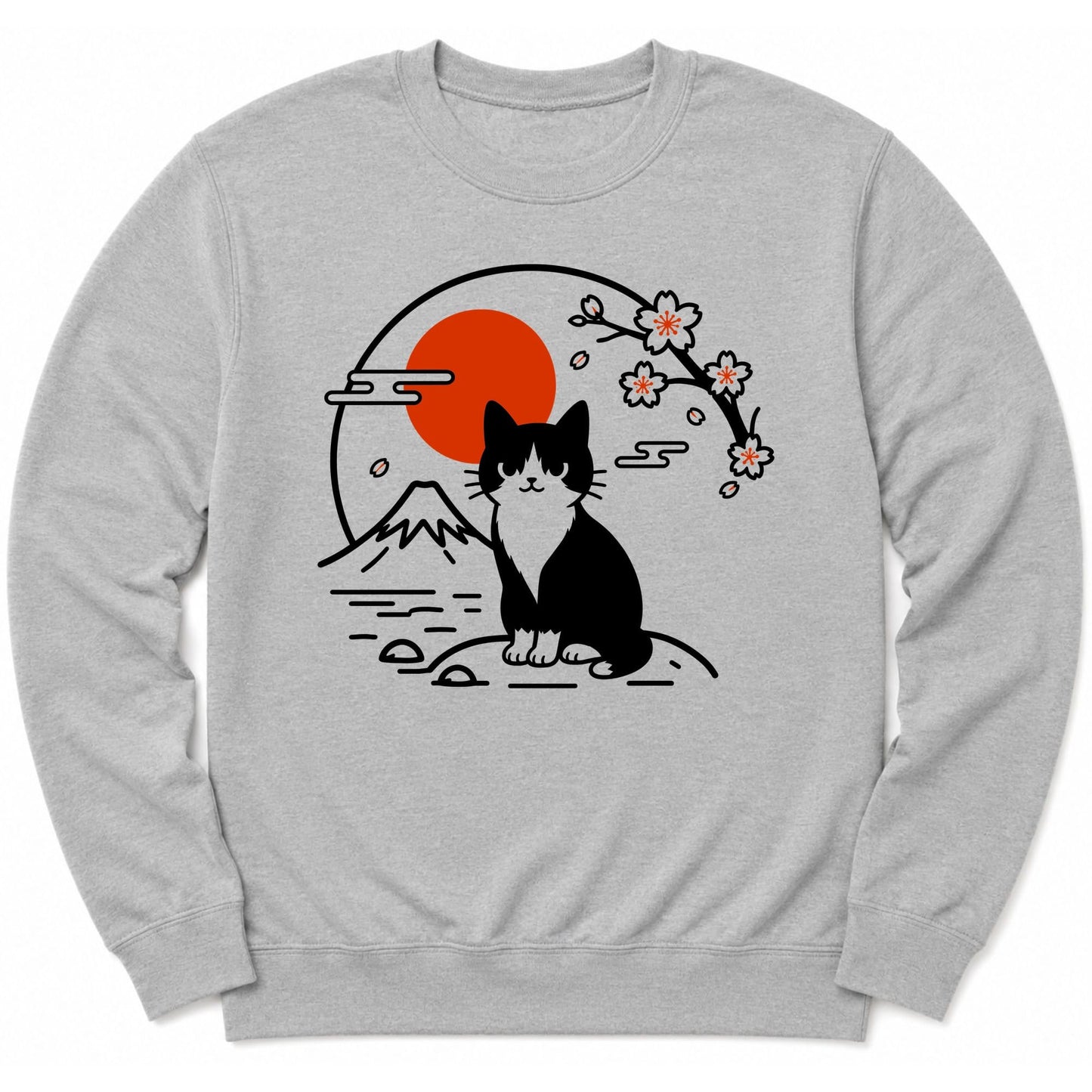 Tux Cat Sweatshirt S / Sport Grey 26945360032797478530 Sweatshirt
