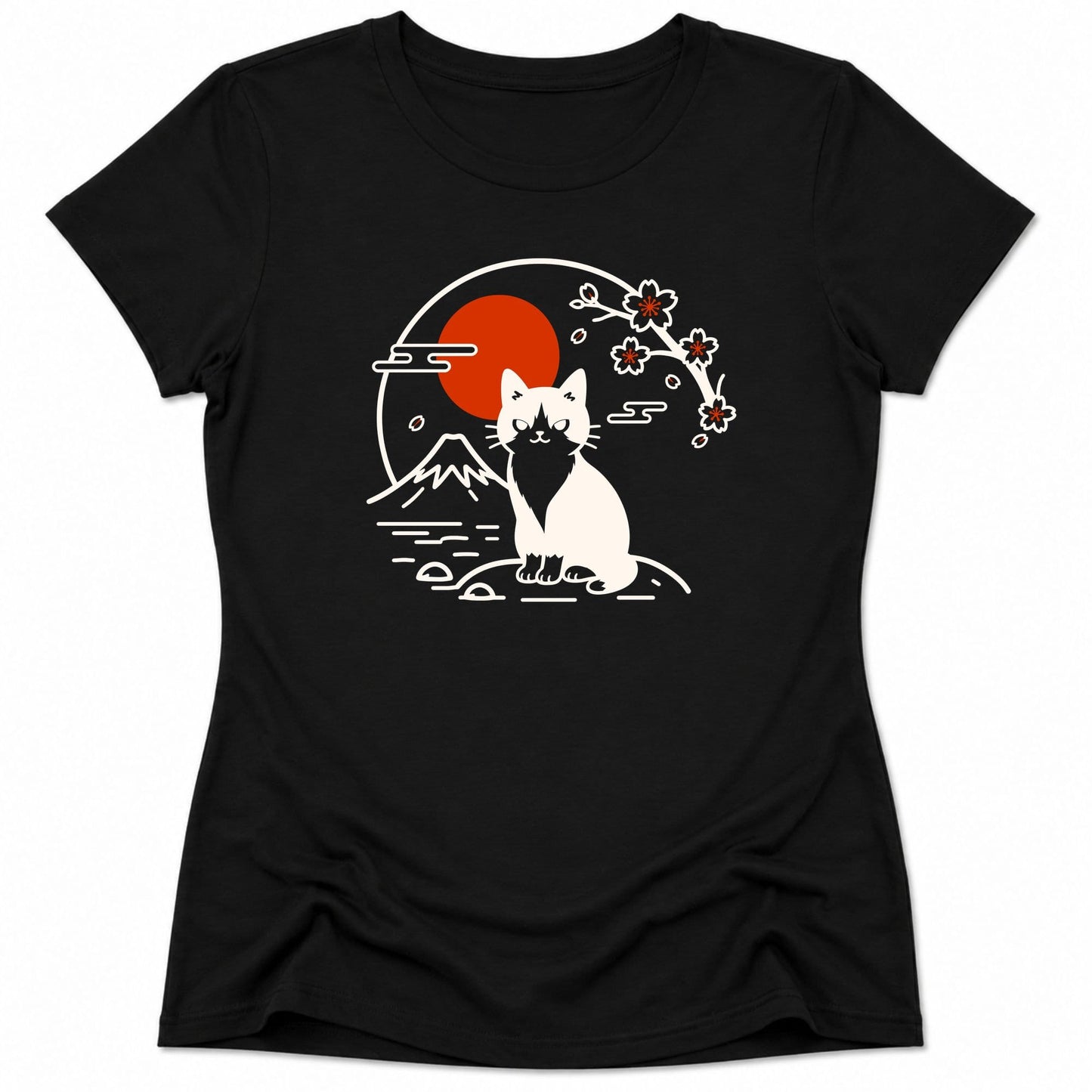 Tux Cat Womens Tee S / Black 33745683491311607683 T-Shirt