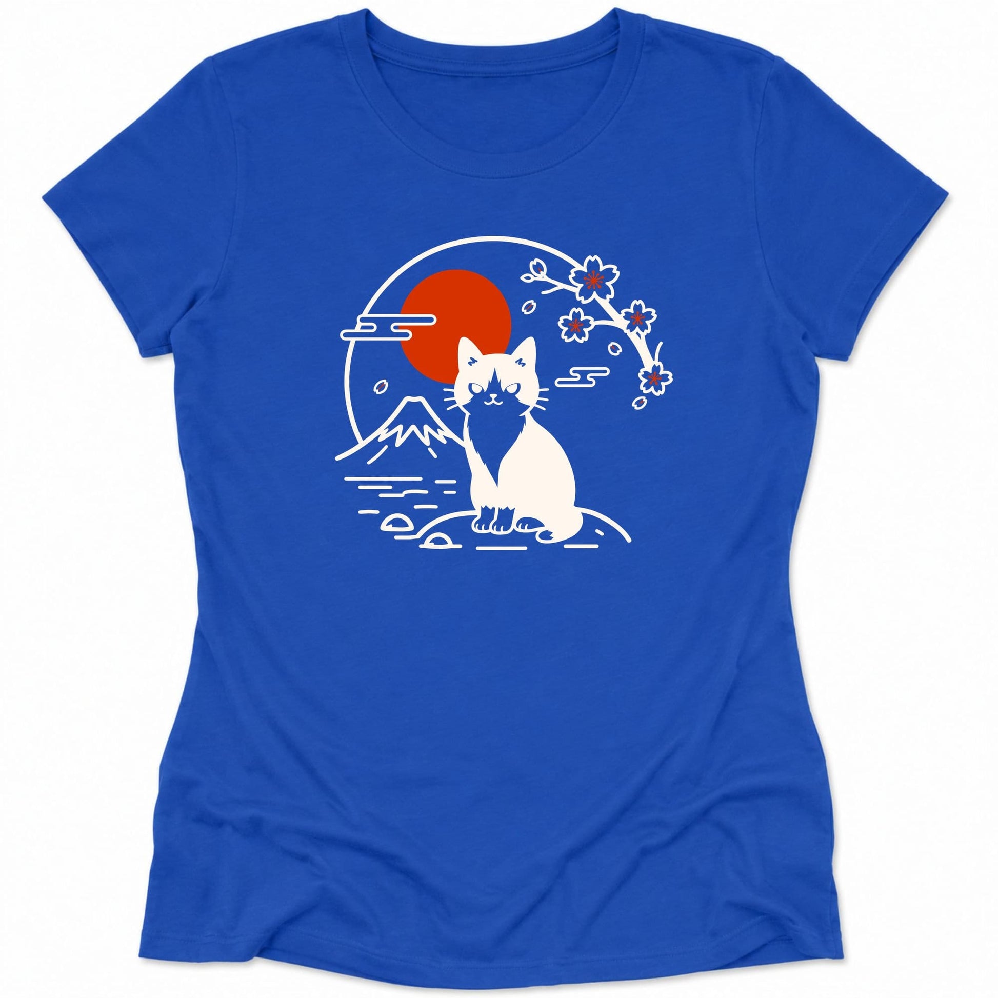 Tux Cat Womens Tee S / True Royal 28276074067405218875 T-Shirt