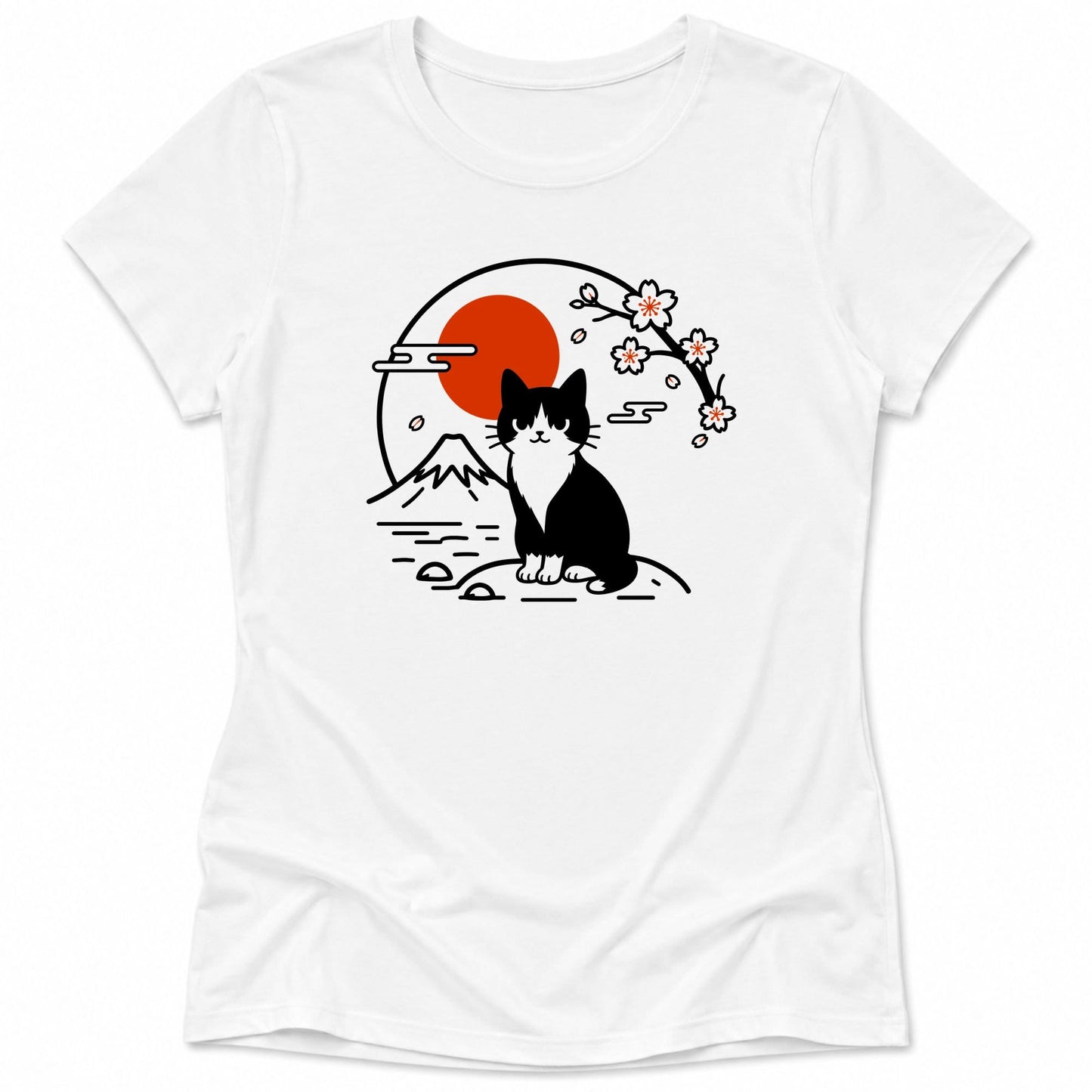 Tux Cat Womens Tee S / White 11793365825246848591 T-Shirt