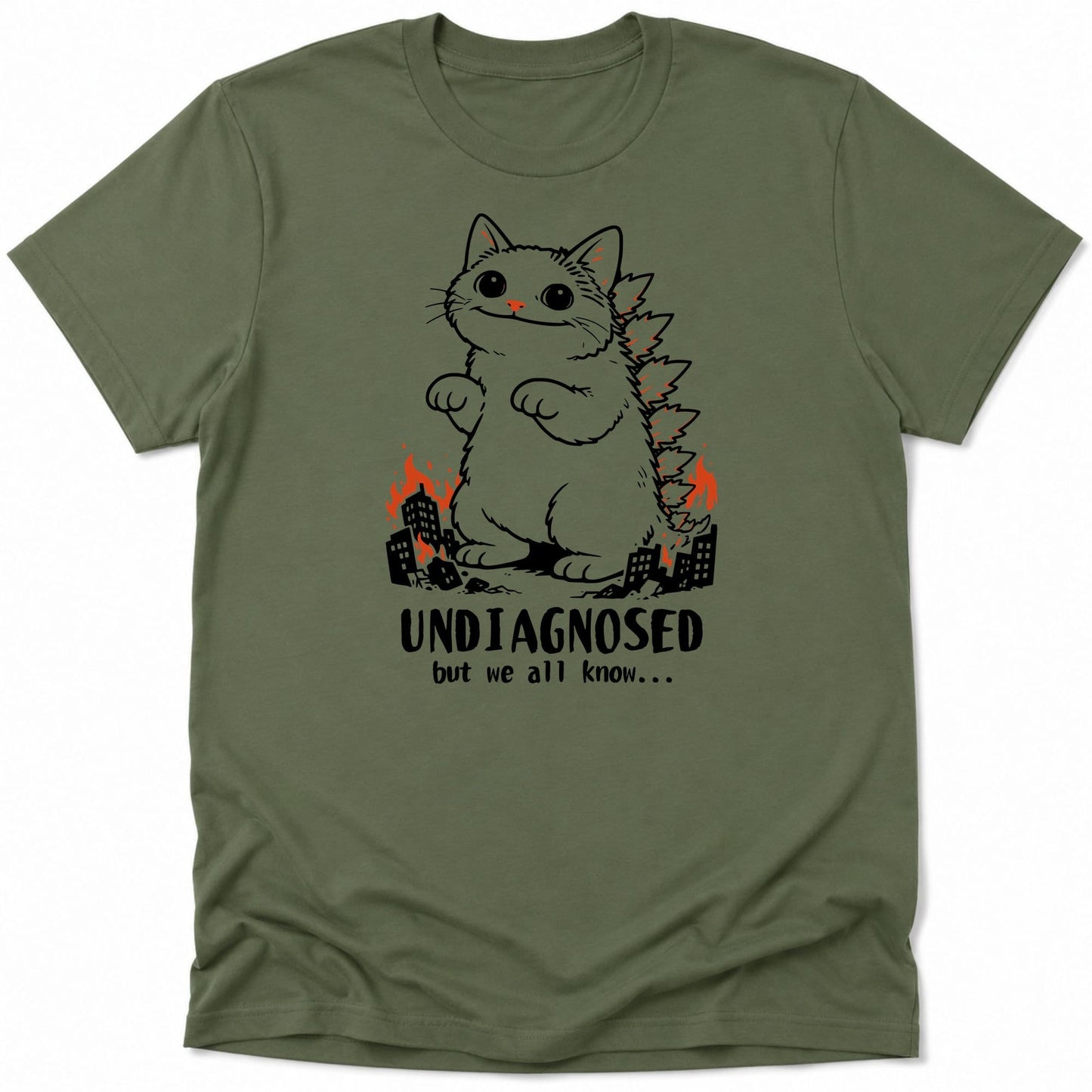 Undiagnosed Kyattojira Everyday Softstyle Tee Military Green / S 43844713145567433960 T-Shirt